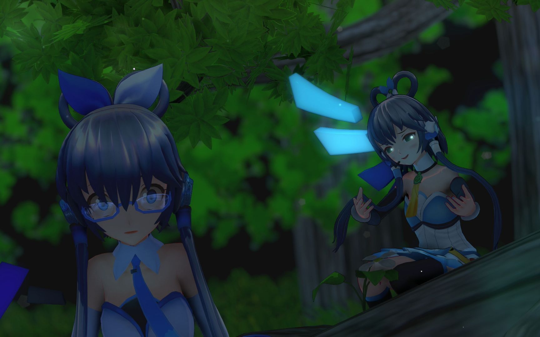 【洛天依x2/mmd】永远不要在树林里睡着 come little children(原文件