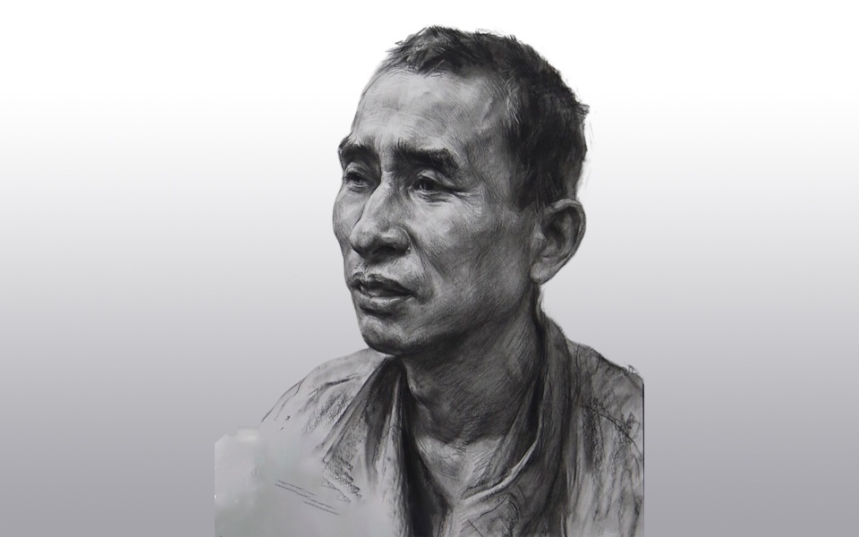 【石家庄艺考】|素描头像-男中年四分之三侧