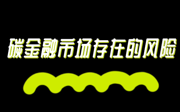 431金融学考研热点3碳金融存在的风险哔哩哔哩bilibili