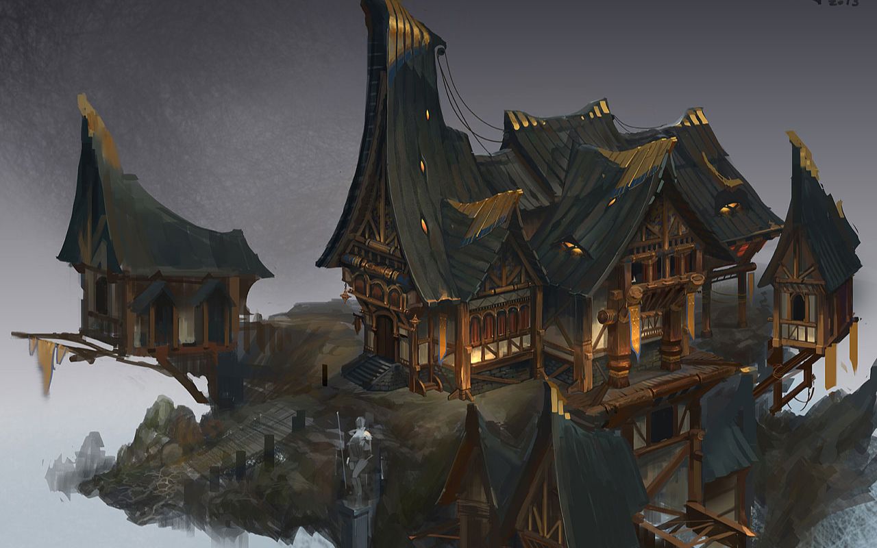 3dmax场景教程古风建筑3d建模案例新手入门视频教程