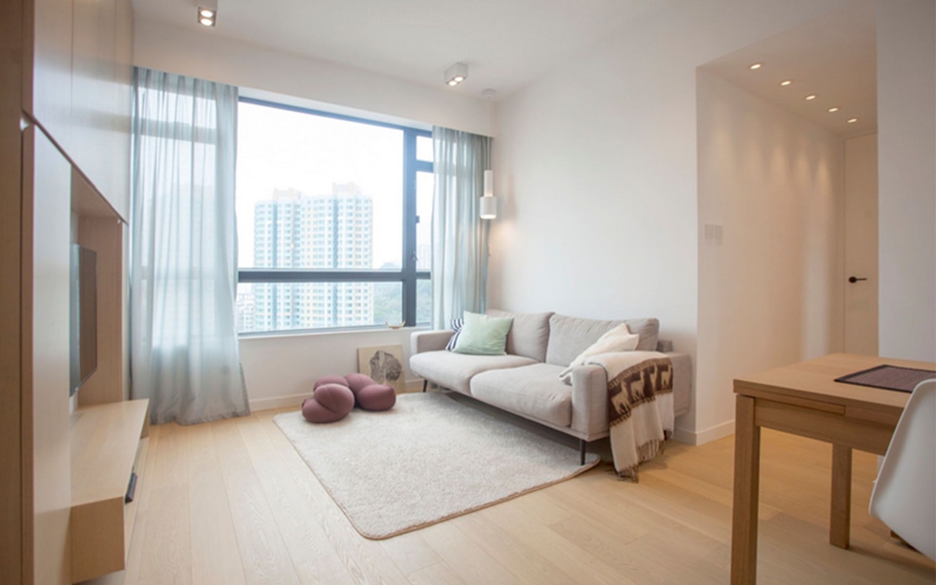 原木风一室一厅小户型,明亮舒适且温馨