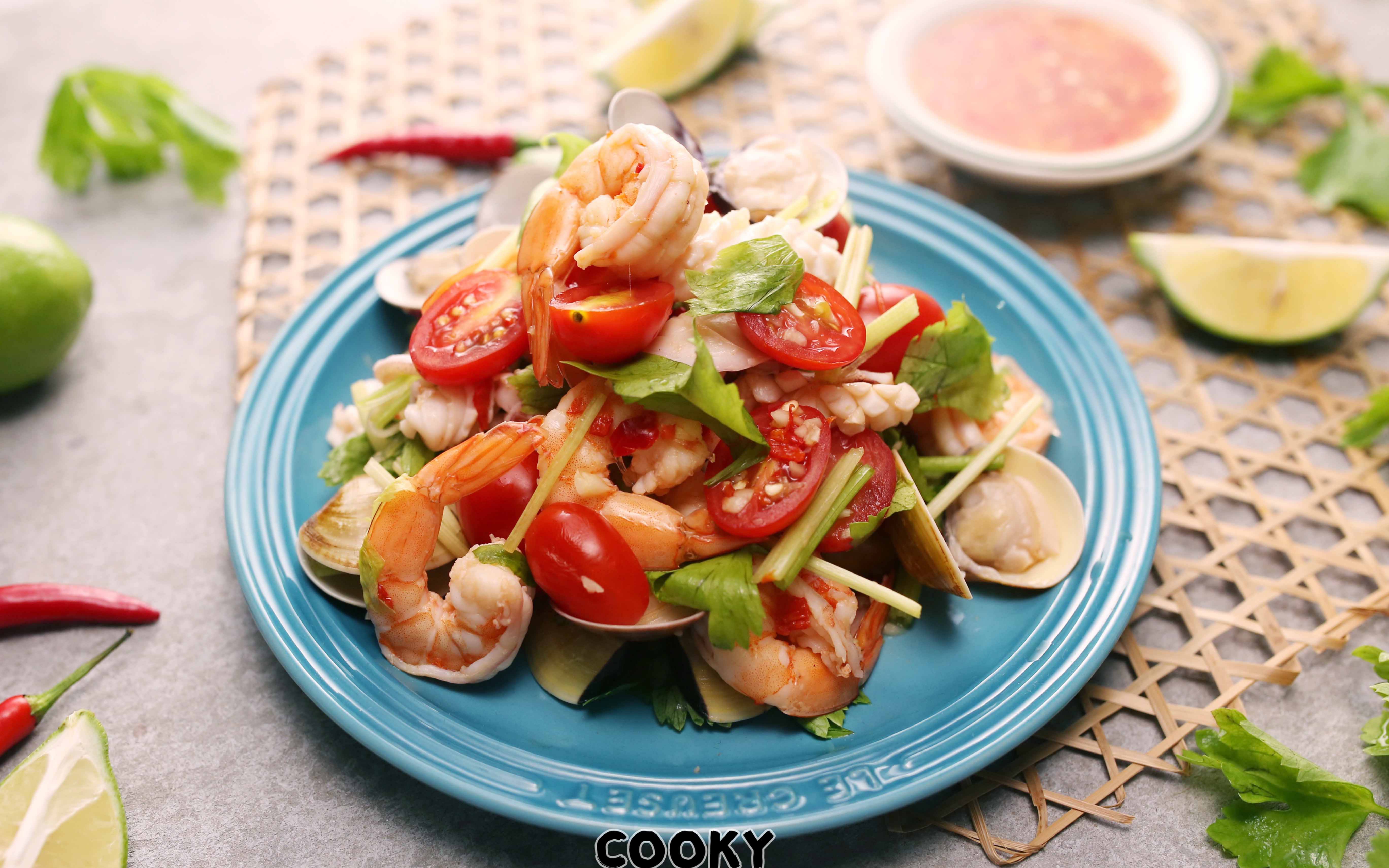 泰式凉拌冬粉海鲜沙拉_哔哩哔哩 (゜-゜)つロ 干杯~-bilibili