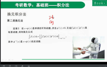 331第二类换元积分法,机器人来啦?【小元老师】高等数学,考研数学,51bookplus.com哔哩哔哩bilibili