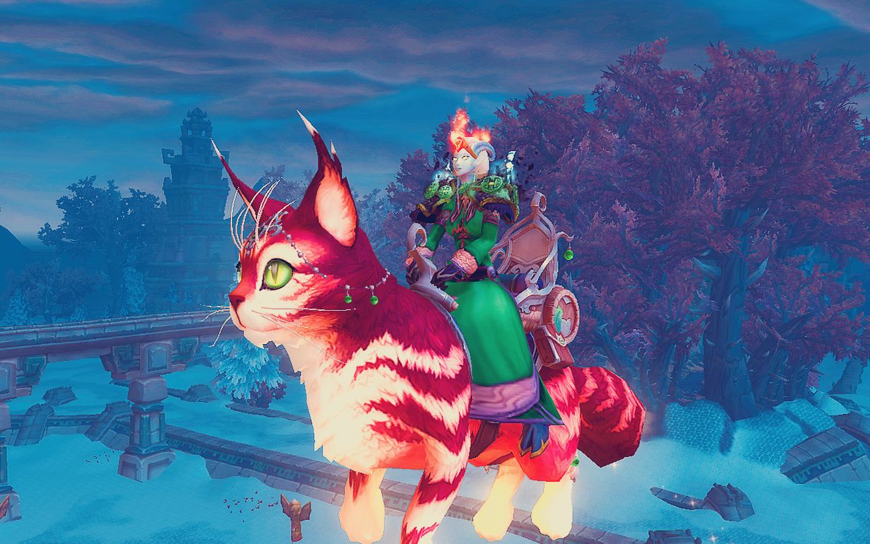 【魔兽坐骑】- [暖日绒猫] 坐骑(商场购买) —【ˇ貓爺ˇ游戏小记录】