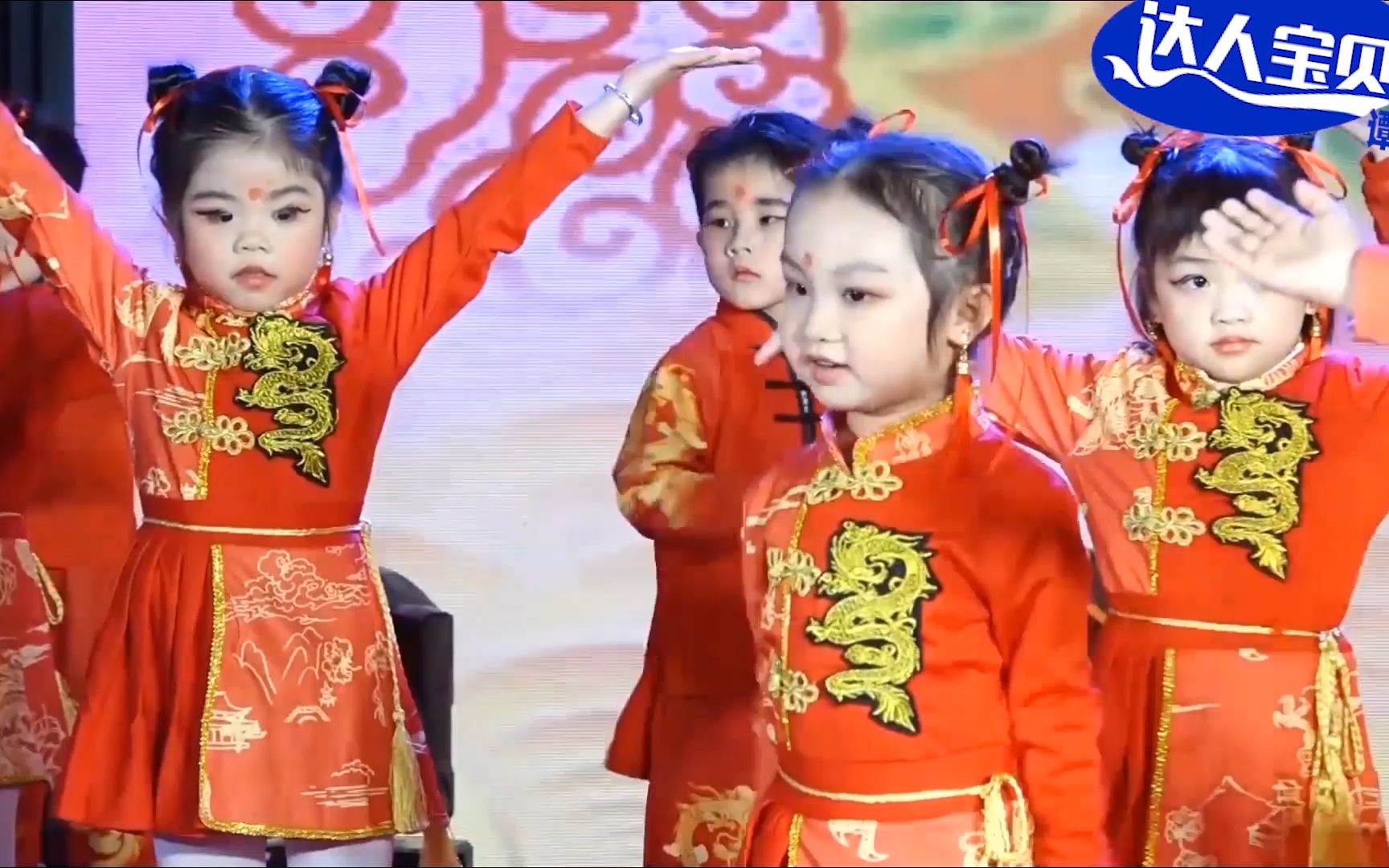 幼儿园中班舞蹈《吉祥娃娃,喜庆好排,吉祥娃娃唱吉祥