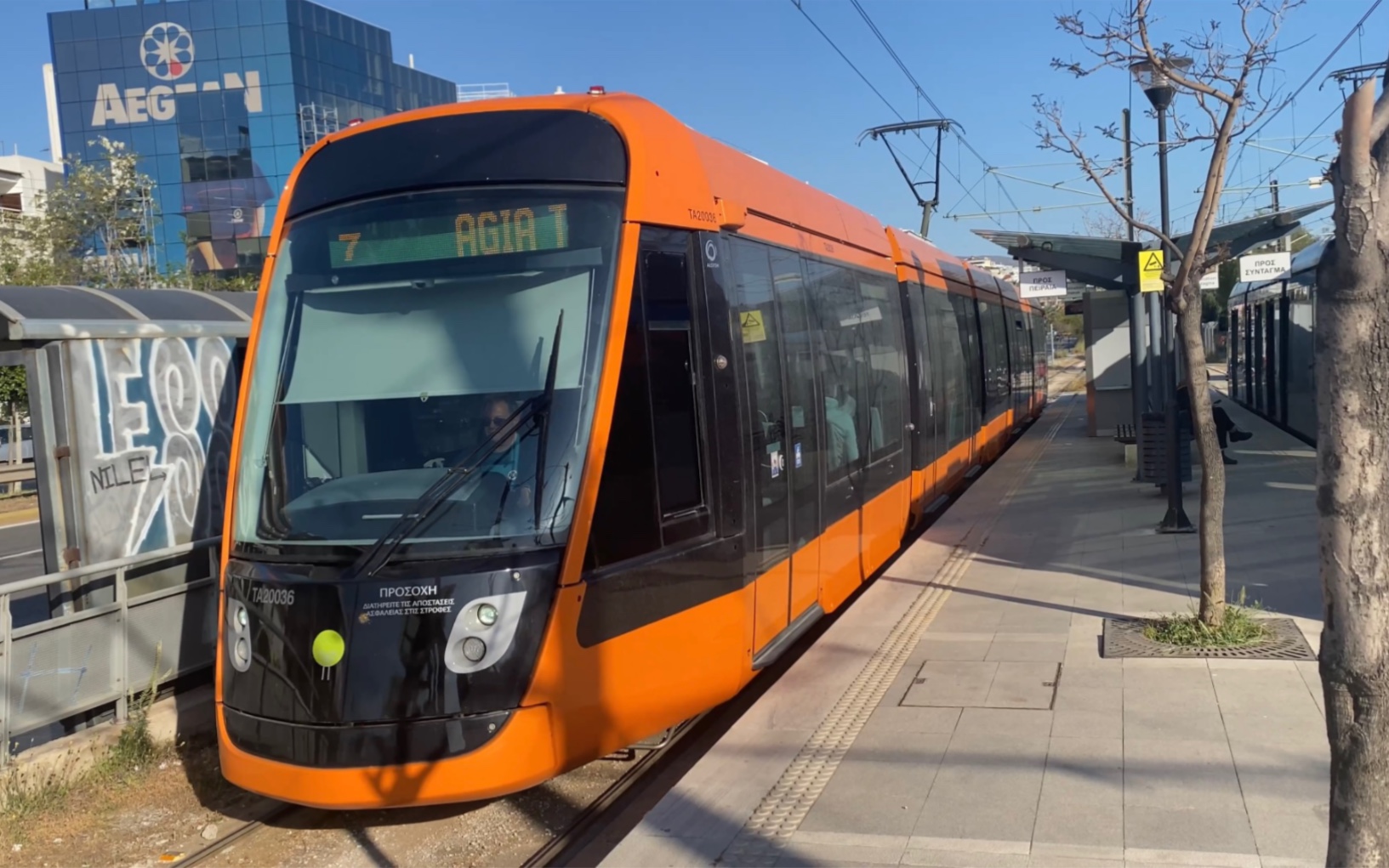 活动  希腊雅典有轨电车7路出pikrodatni皮克罗达尼车站