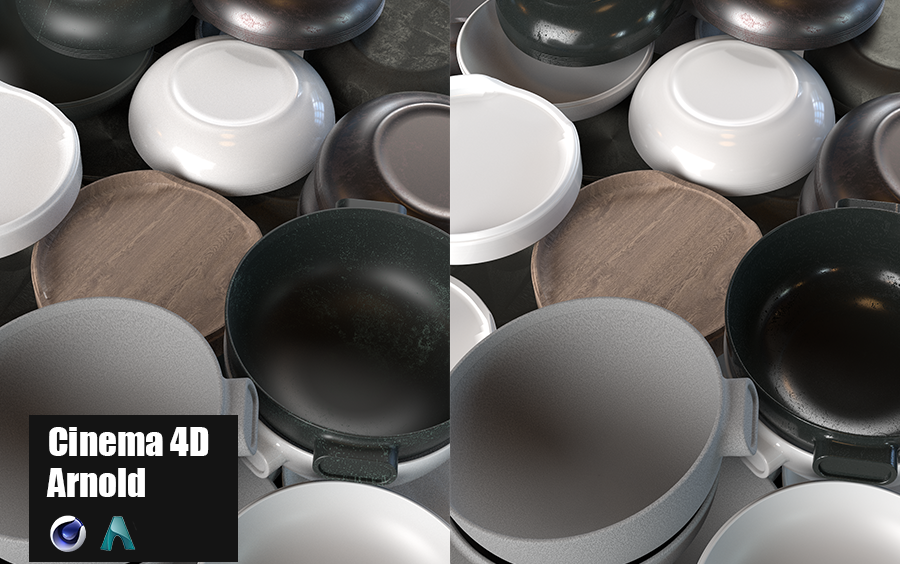 [图]【10期分享】C4D Arnold CPU&GPU 一组静物渲染工作流程视频