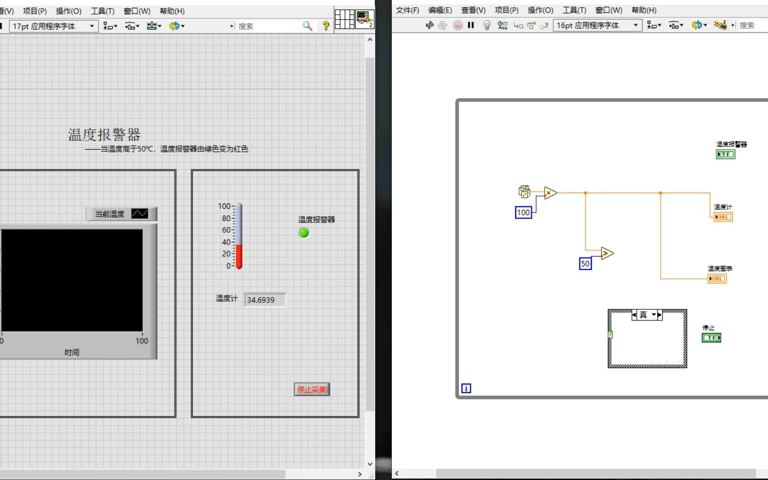 [图]labview案例——温度报警系统