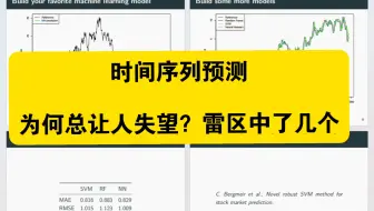时间序列预测，为何总让人失望？雷区中了几个