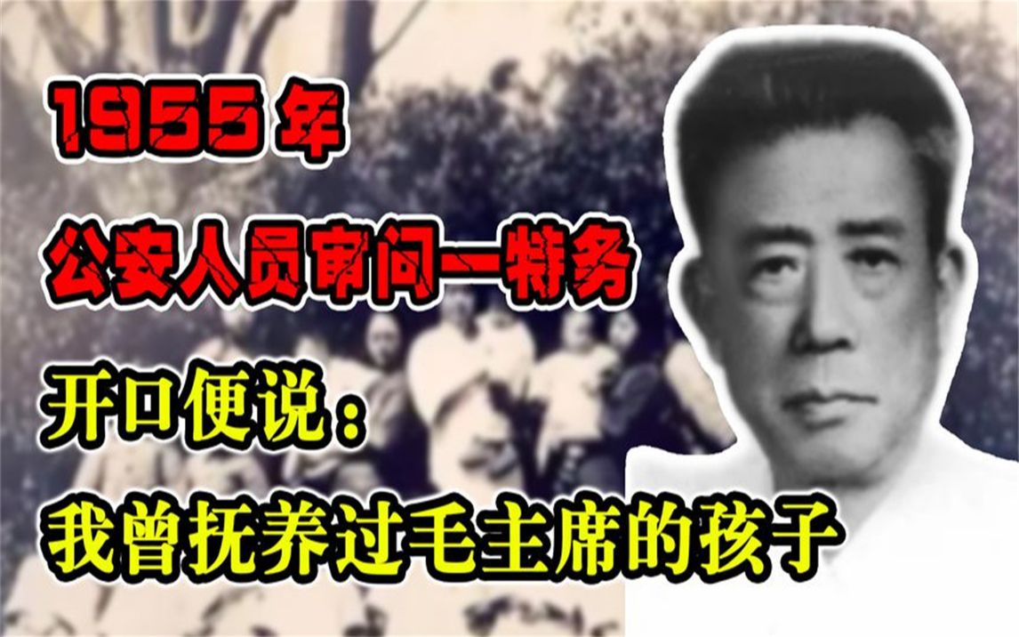 1955年,公安人员审问一特务,开口便说:我曾抚养过毛主席的孩子哔哩哔哩bilibili