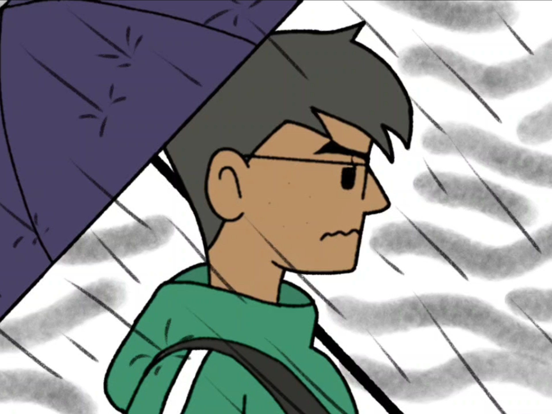 .怎么会有人大雨天跑出去看鸟的啊!