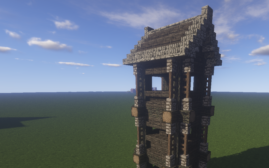 我的世界中世纪新手向瞭望塔