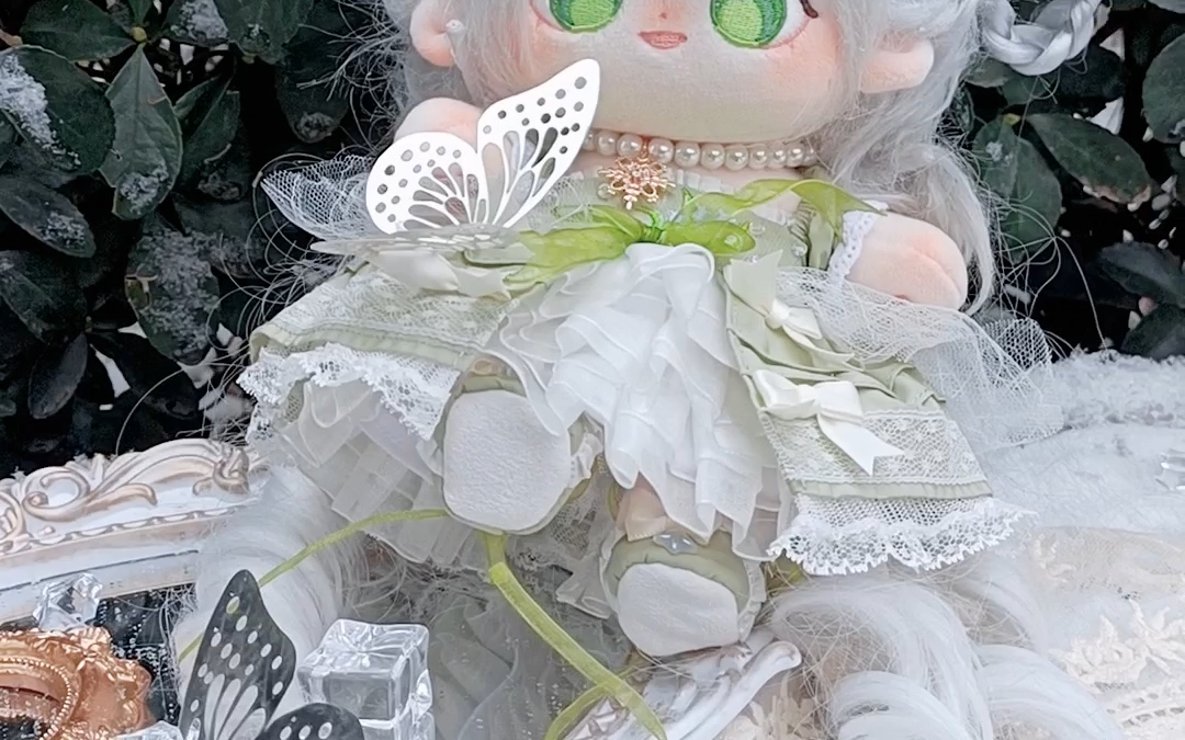 雪中的小精灵!【洛天依 棉花娃娃】