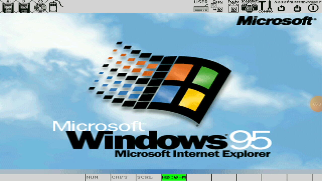 windows95镜像v2.0版 增加了鼠标指针win7动漫蓝色版.