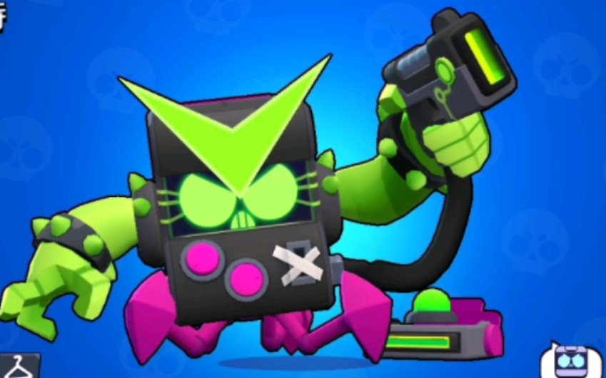 荒野乱斗,换或共53个英雄病毒巴比特,布朗熊 神灯沙迪都有_荒野乱斗