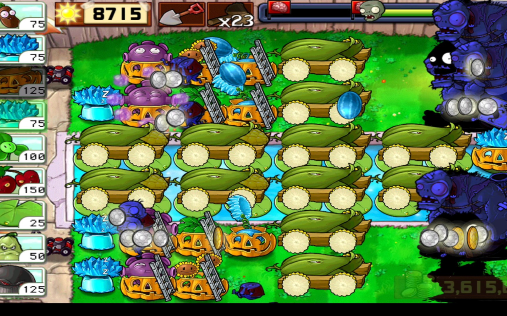 【1387-1388flag】植物大战僵尸无尽十二炮