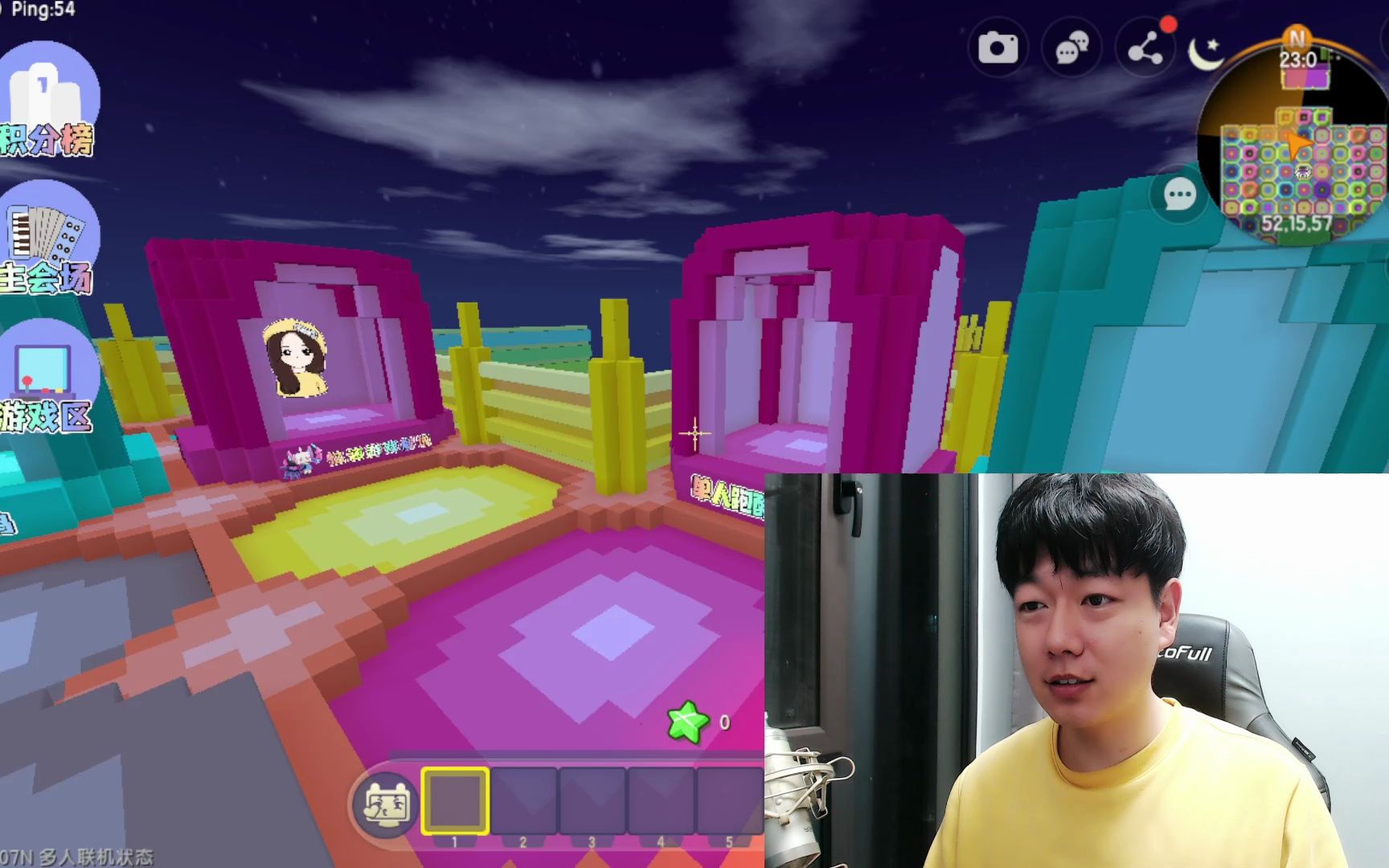 迷你世界:生活不易,半仙卖艺,半仙用忆涵配音跑酷,好魔性