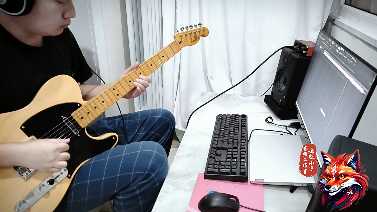 【电吉他】——唯美忧伤的a小调电吉他即兴solo,就