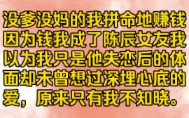 没爹没妈的我拼命地赚钱,因为钱我成了陈辰女友,我以为我只是他失恋后的体面,却未曾想过深埋心底的爱.原来只有我不知晓.哔哩哔哩bilibili