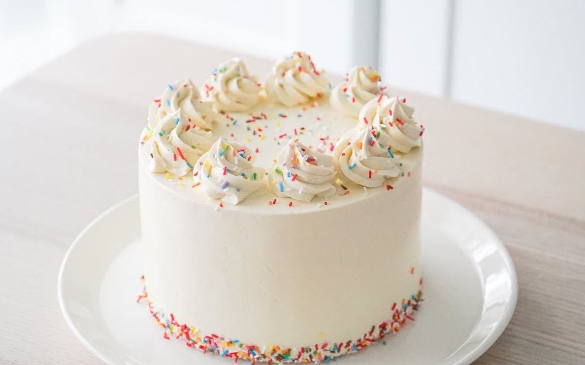 thythan香草奶油蛋糕瑞士蛋白霜奶油vanillabuttercakeswissmeringue