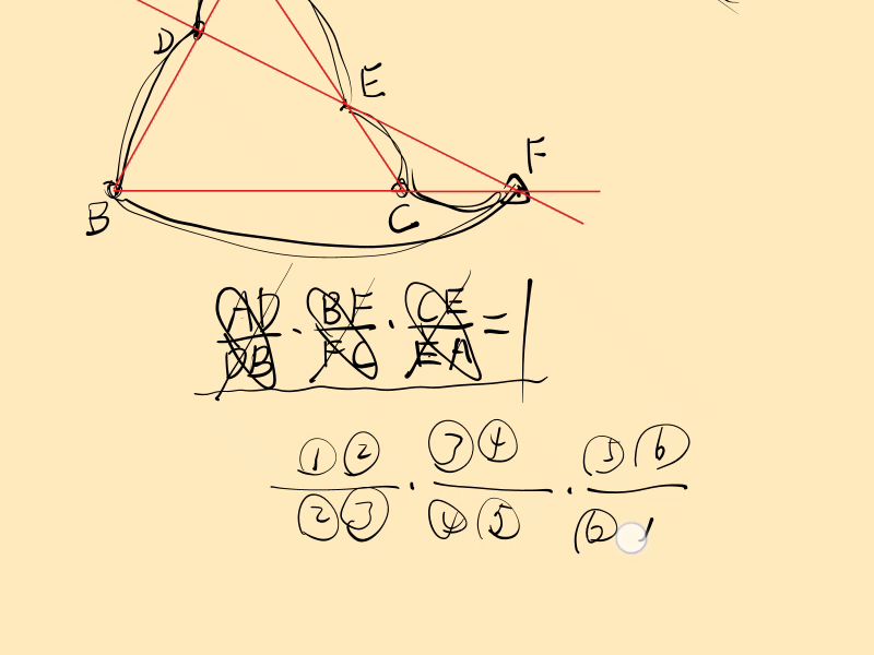 梅涅劳斯定理及塞瓦定理哔哩哔哩bilibili