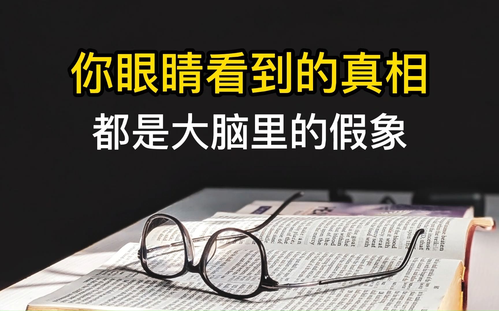 你眼睛看到的真相,都是大脑里的假象