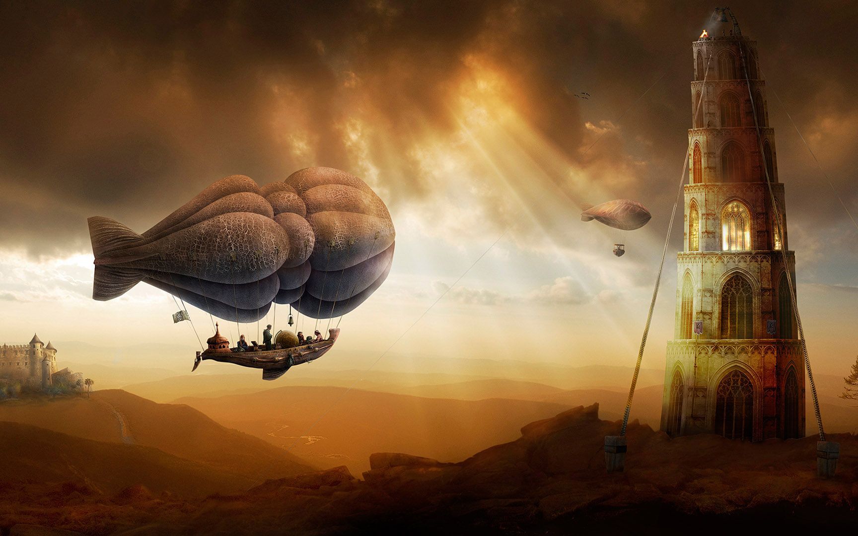 《星尘》最美魔幻电影,一段美好的成人童话,我也曾想坐在飞艇上穿越与