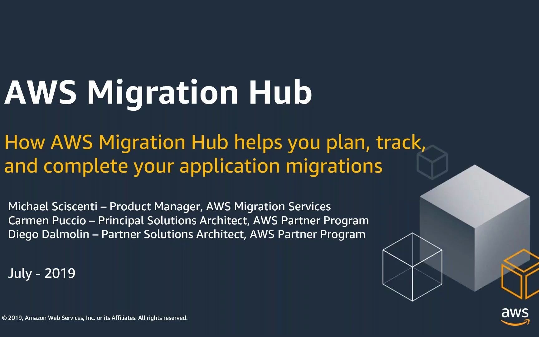 [图]云迁移：AWS Migration Hub 如何帮助用户完成应用入云迁移