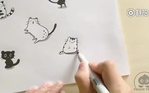 小猫咪简笔画哔哩哔哩bilibili