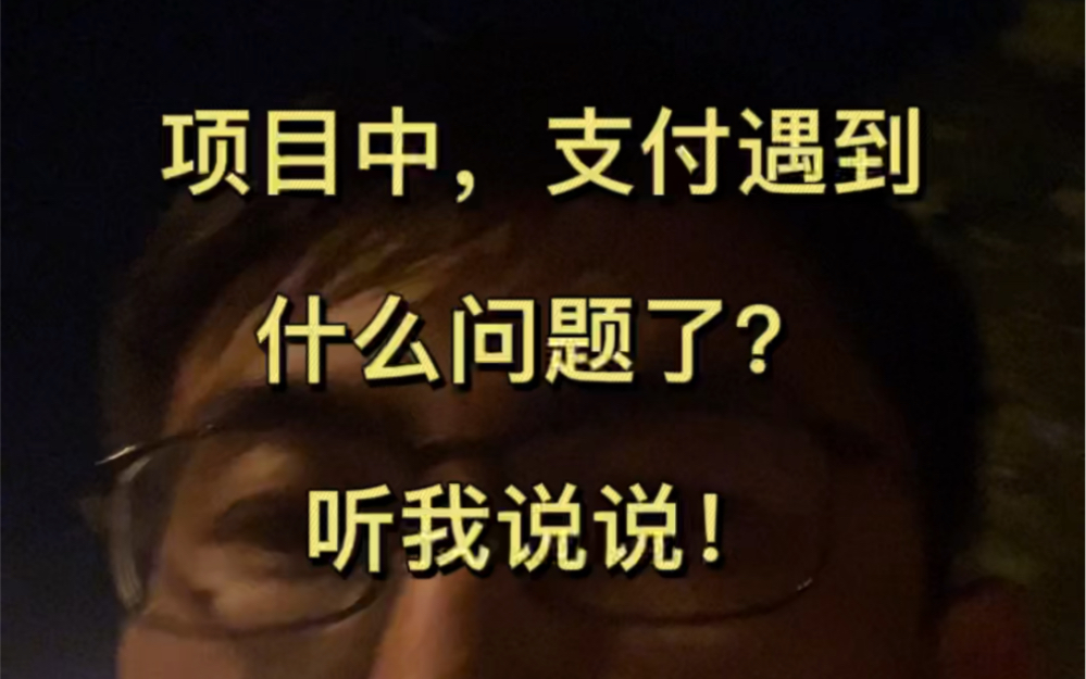 (高频面试题)项目中,做支付遇到什么问题了呢?听我说说,有你想要的吗哔哩哔哩bilibili