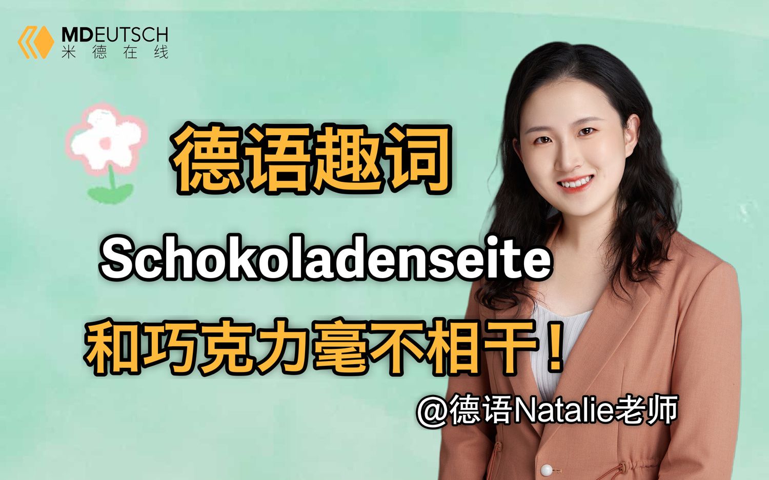 【德语趣词】Schokoladenseite 的意思你一定想不到!哔哩哔哩bilibili