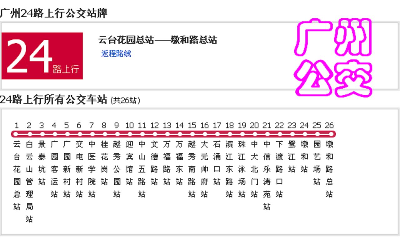 欢乐向巴士驾驶员2007广州市24路s云台花园总站墩和路总站到了广州