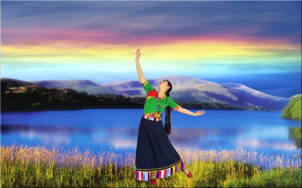 阿鲁阿卓走心情歌经典抒情的藏族舞心上的罗加编舞饶子龙