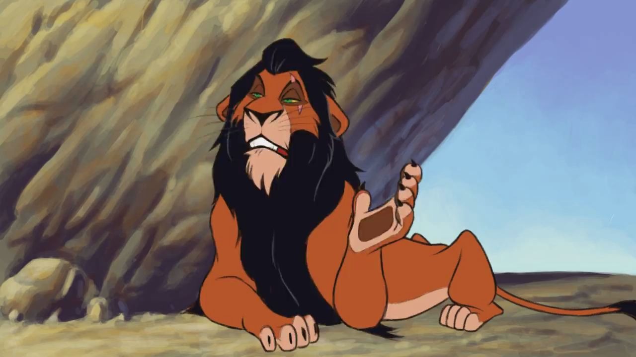 狮子王刀疤儿时的漫画图片