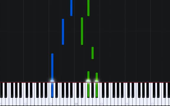 [图]【钢琴】我的世界 - 主题曲 [Piano Tutorial] (Synthesia)