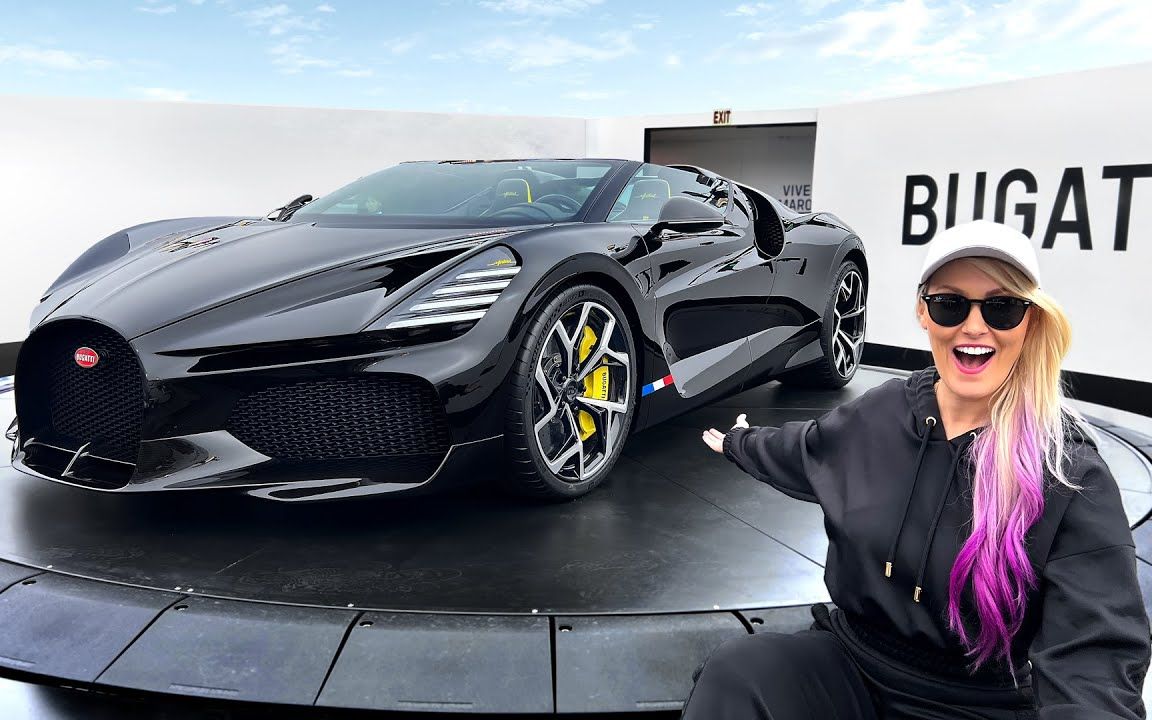 全新500万美元的布加迪mistral跑车!采用w16发动机