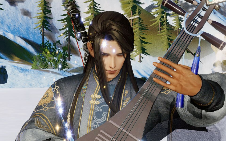 成男琵琶盒子蹦迪和挂件效果