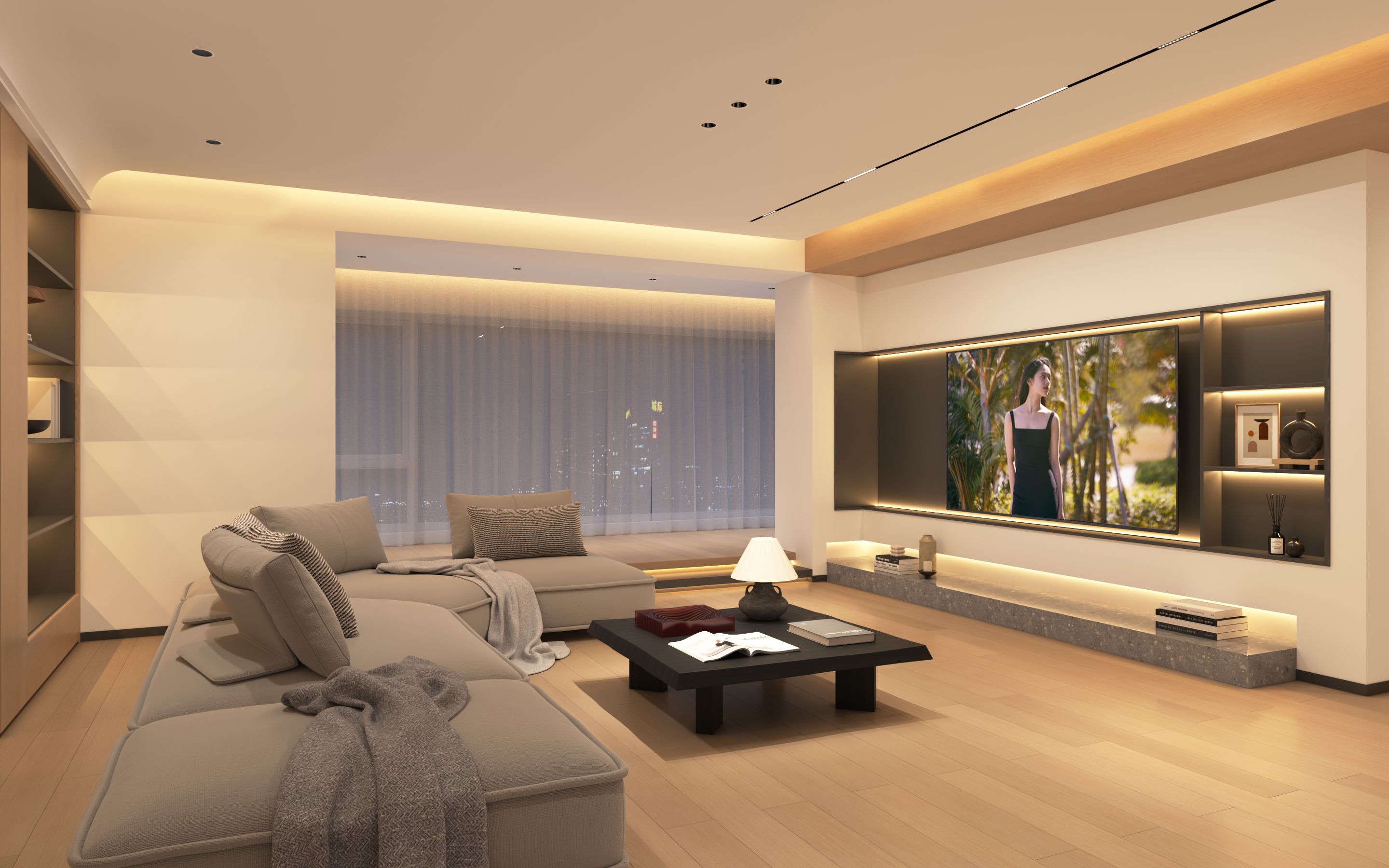 客厅无主灯体验感太好了,钱花的值啊