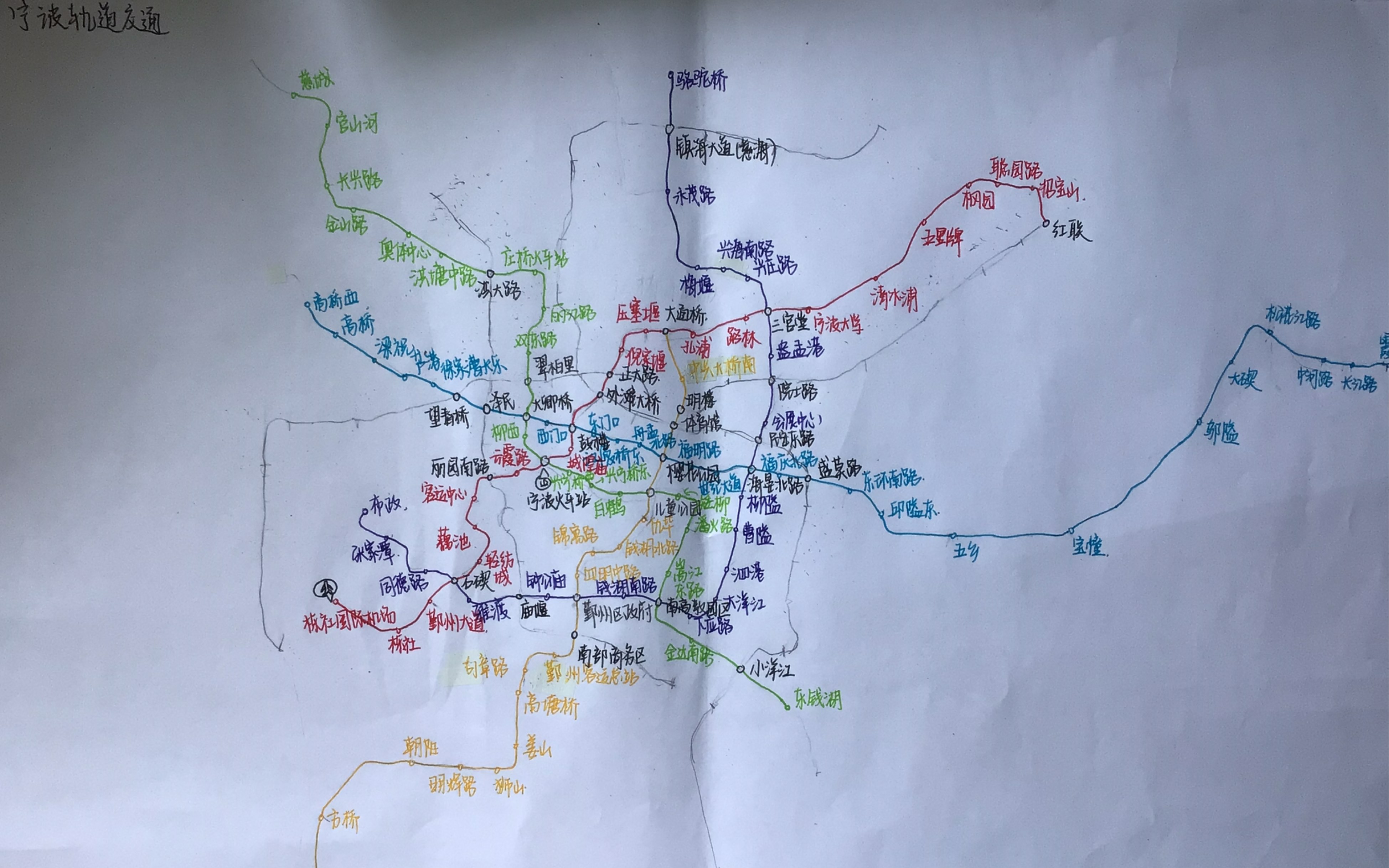 地铁手绘图简单图片