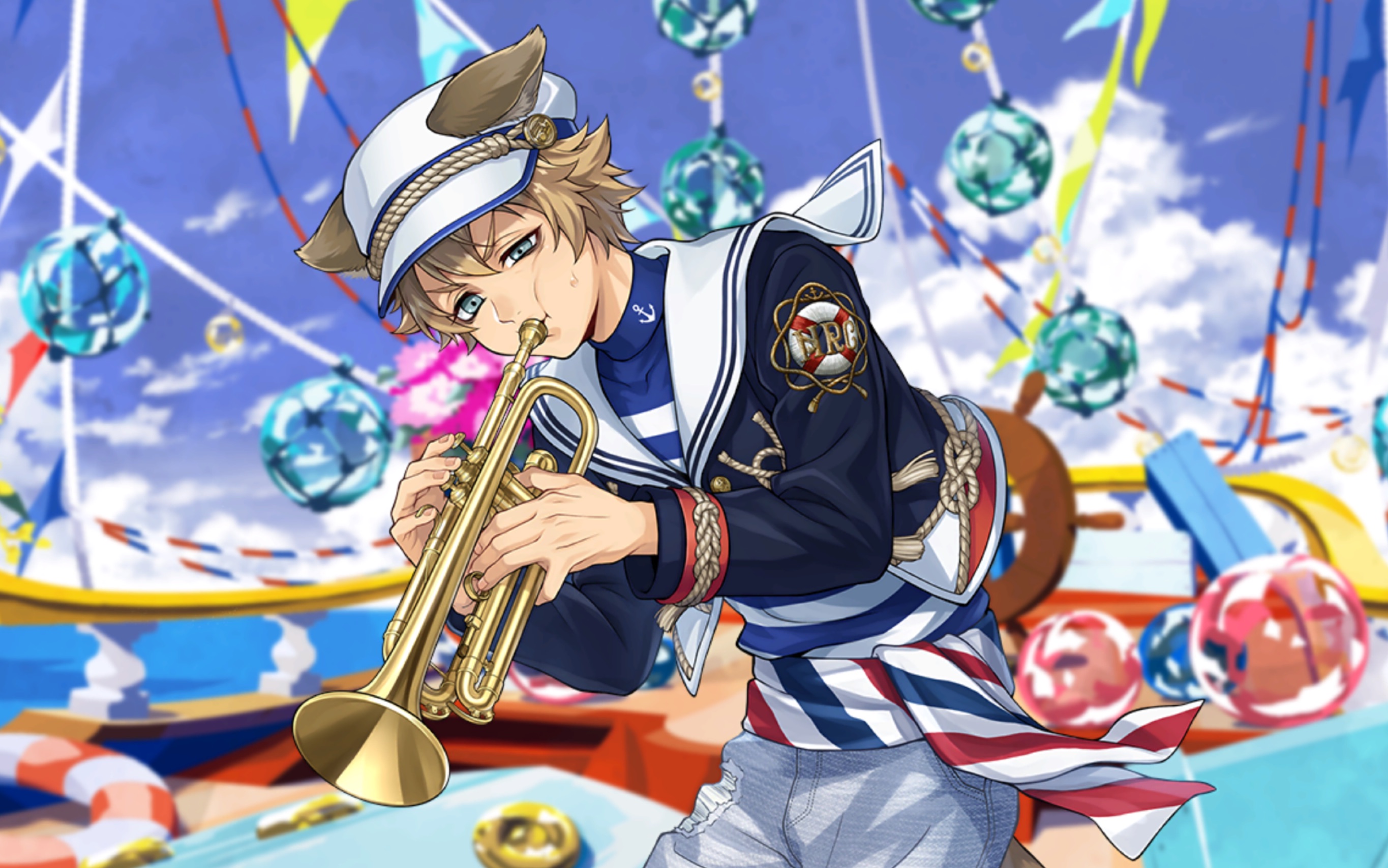 【扭曲仙境】ruggie 海港服 sr卡 个人卡面剧情翻译