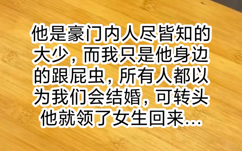 轻轻若梦 第一集 虐文 他是豪门内人尽皆知的大少,而我只是他身边的跟屁虫,所有人都以为我们会结婚,可转头他就领了女生回来…哔哩哔哩bilibili