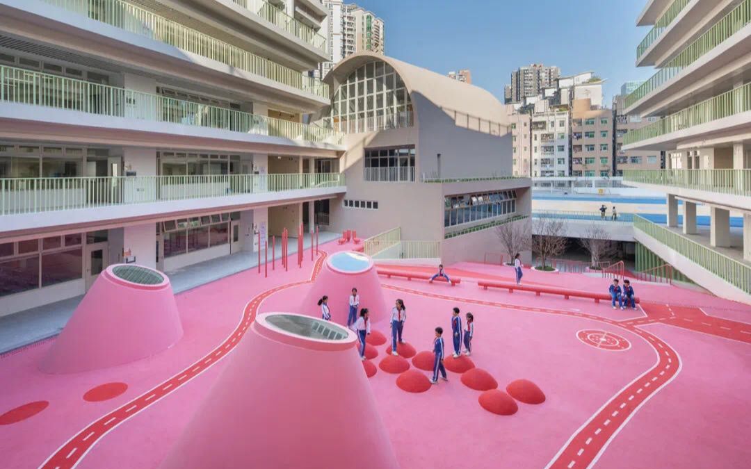 建筑实践新沙小学高密度都市中的童趣校园一十一建筑