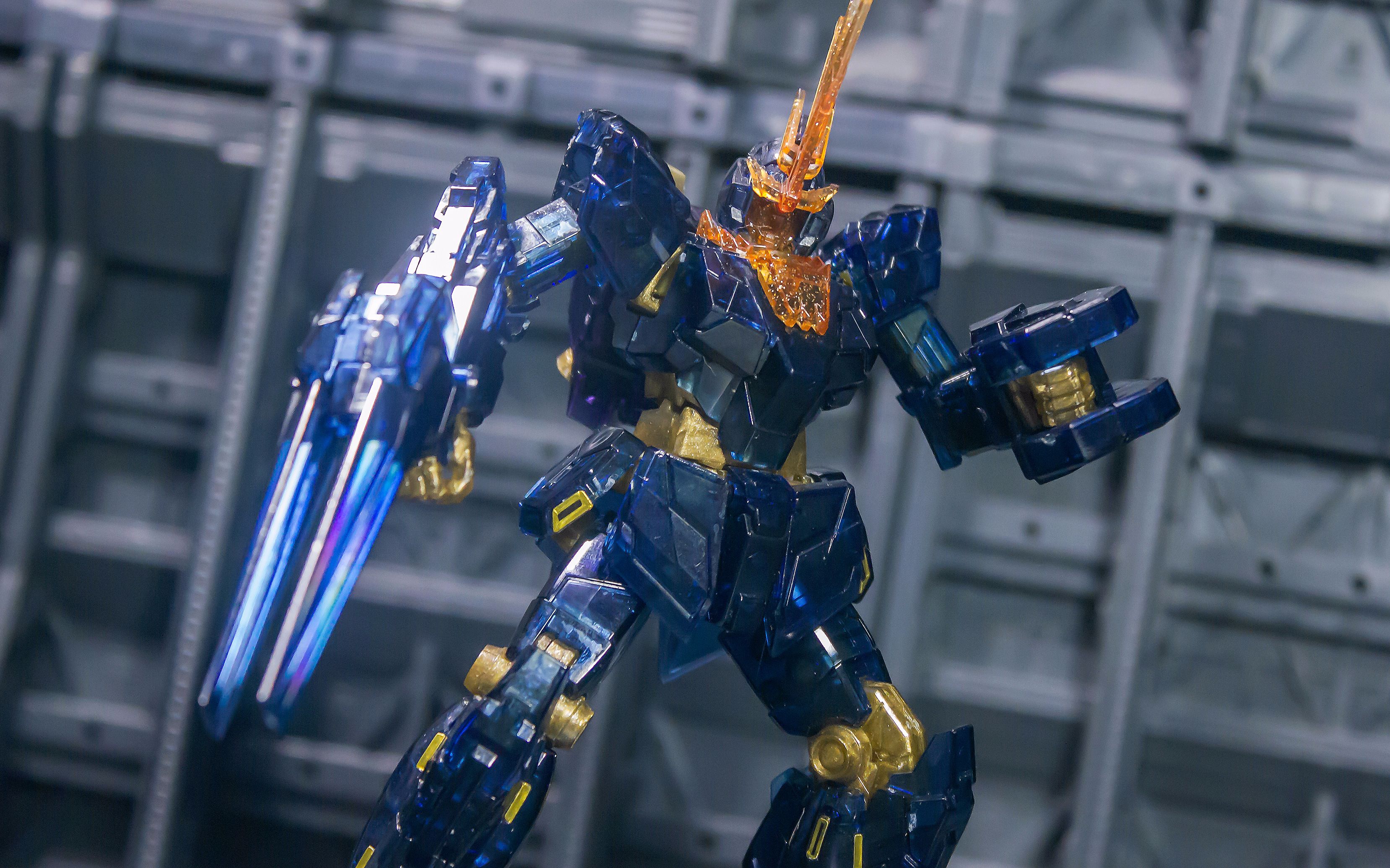 【万代hg】 pb 报丧女妖 独角兽模式 透明ver_哔哩哔哩_bilibili