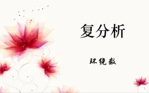 Download Video: 环绕数与复变自然对数