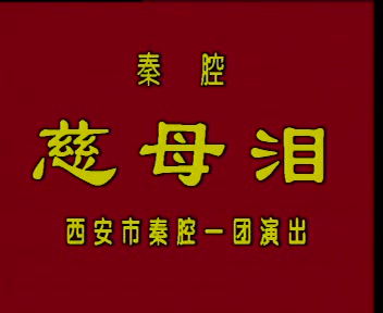 [图]秦腔本戏《慈母泪》（刘美丽 刘茹惠 傅风琴 张筠 龚彩莲 孟集民 陈俊义 杨东记 张友震 刘秋兰主演）（西安市秦腔一团）