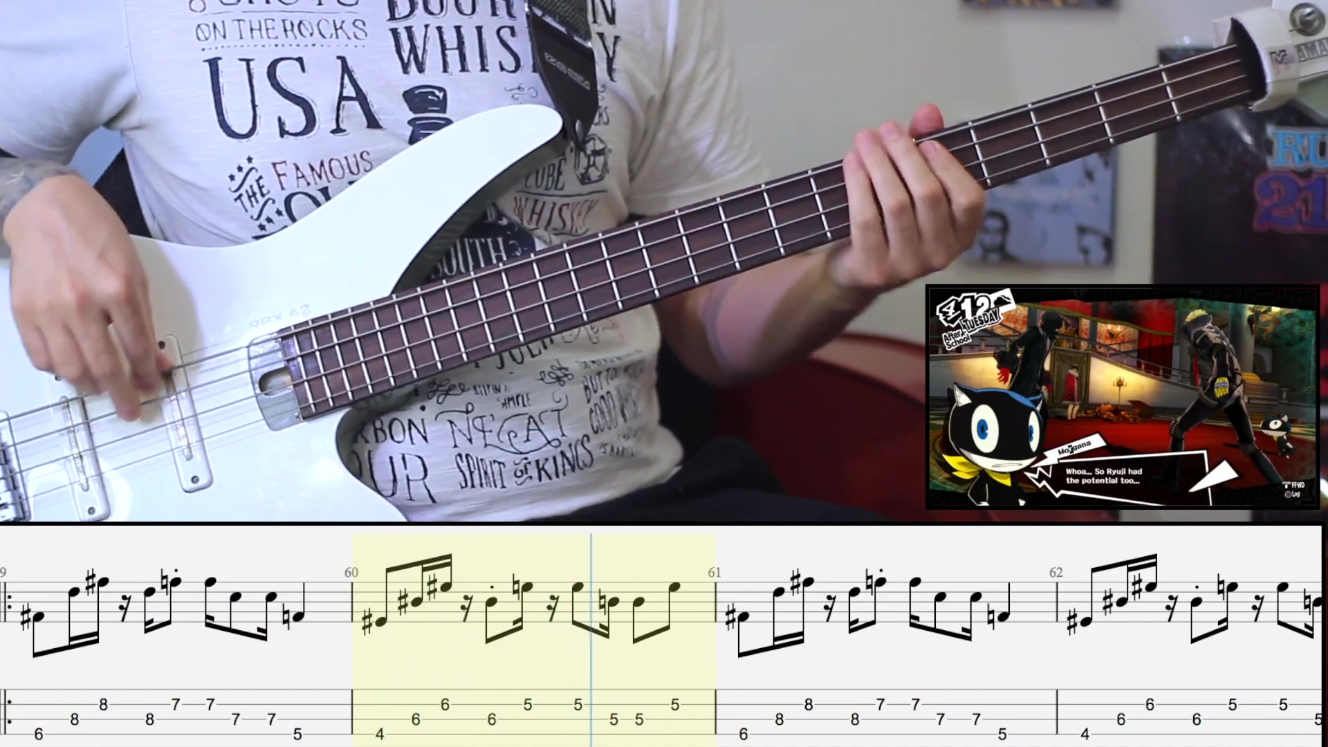 [图]BASS PLAYTHROUGH - PERSONA 5 THE LAST SURPRISE BATTLE THEME ON BASS (sheet_tab i