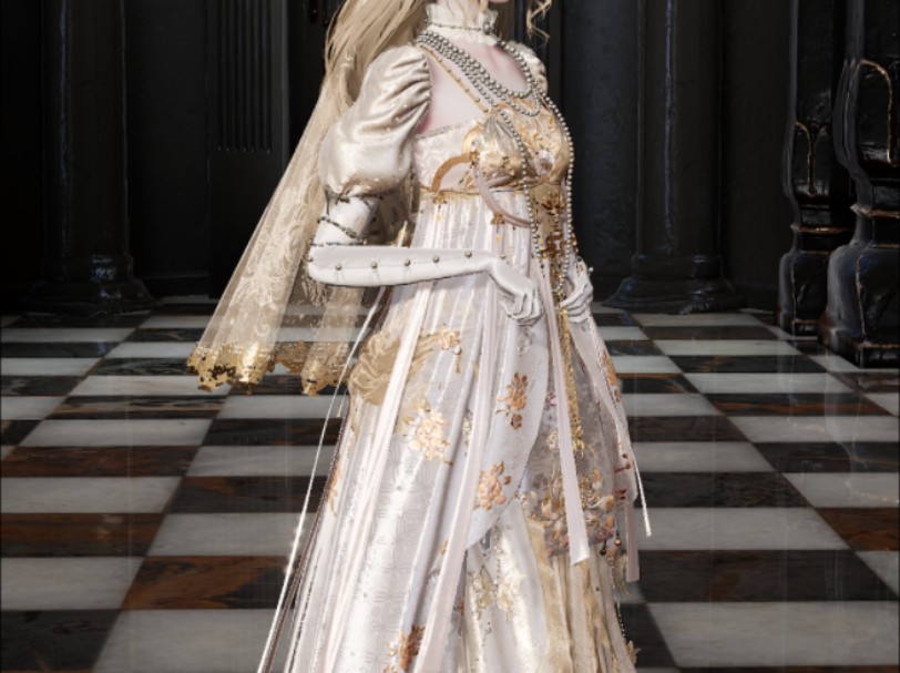 感谢九尾池送来的完美帝政裙