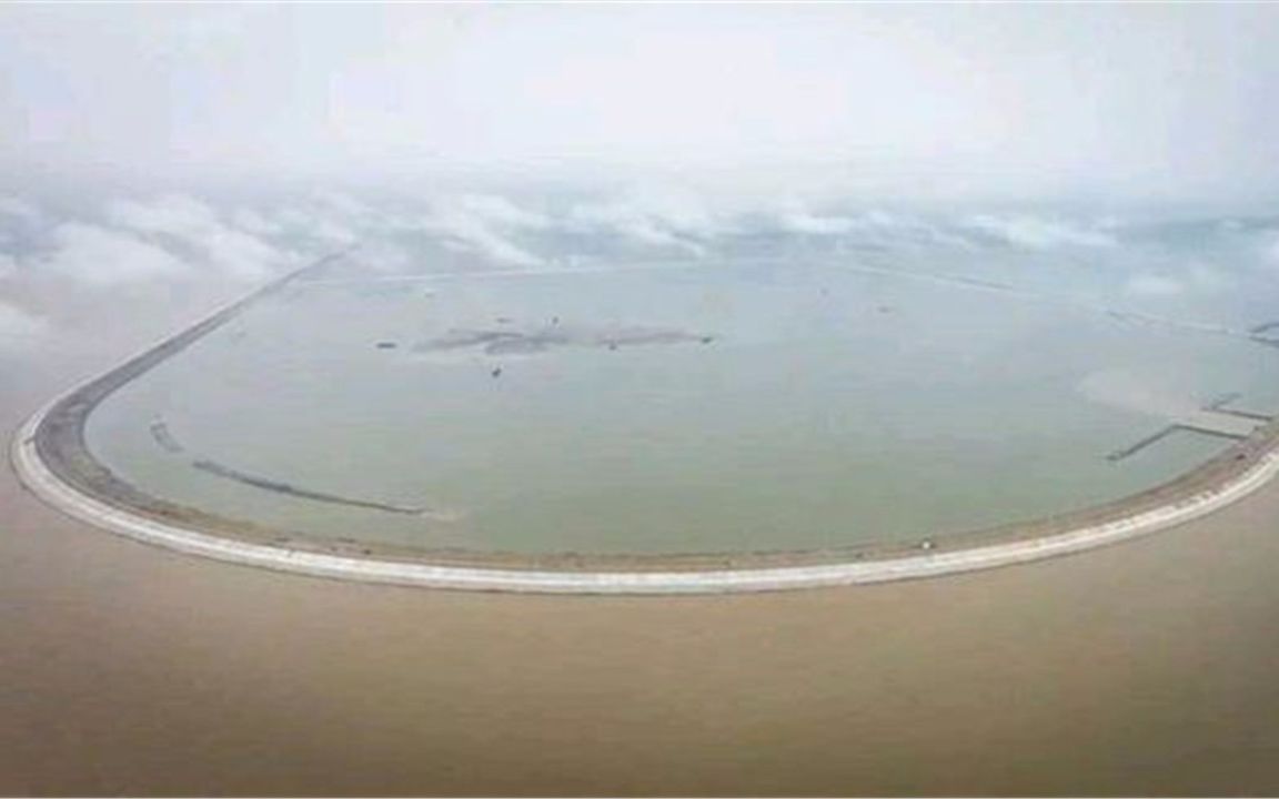 上海滩涂造地史上最大的工程,仅一年横沙岛面积翻一番哔哩哔哩bilibili