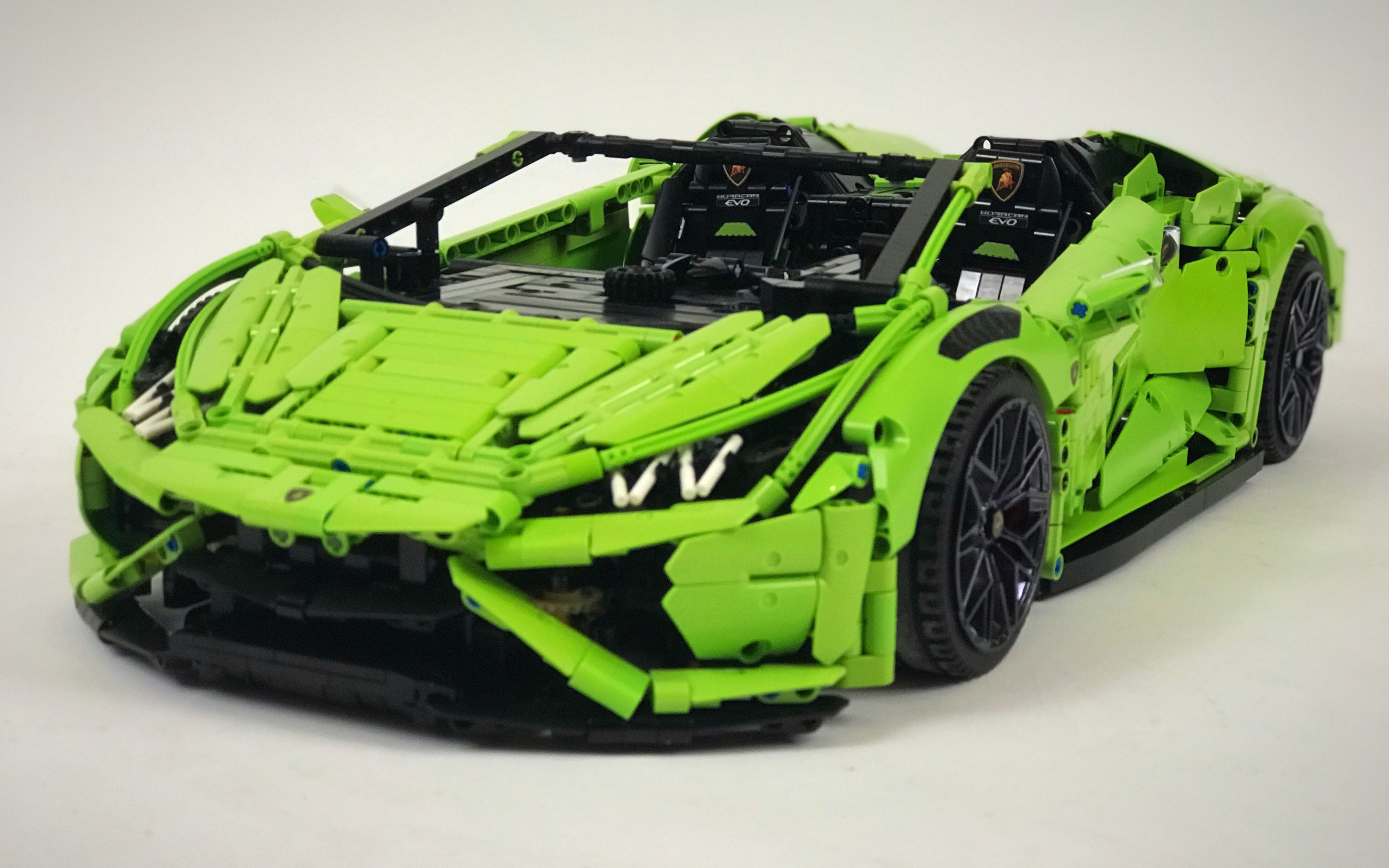 lamborghini huracan evo spyder  lego technic moc 1080p-1
