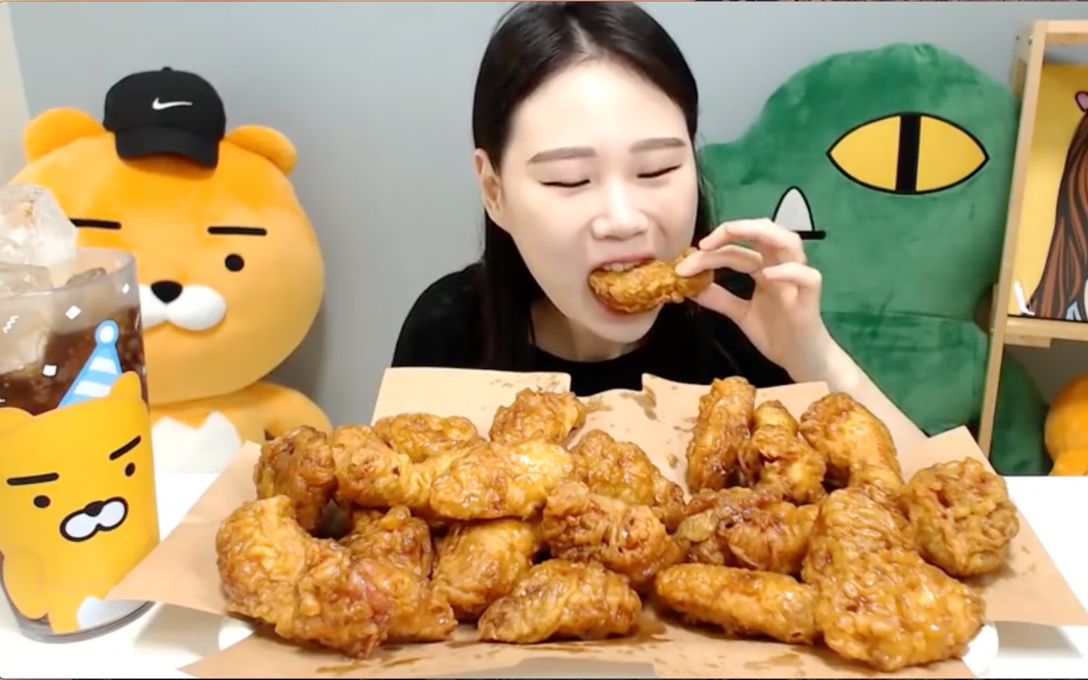 【fran吃播】中字--韩国校村炸鸡(看完iphone的价格后?